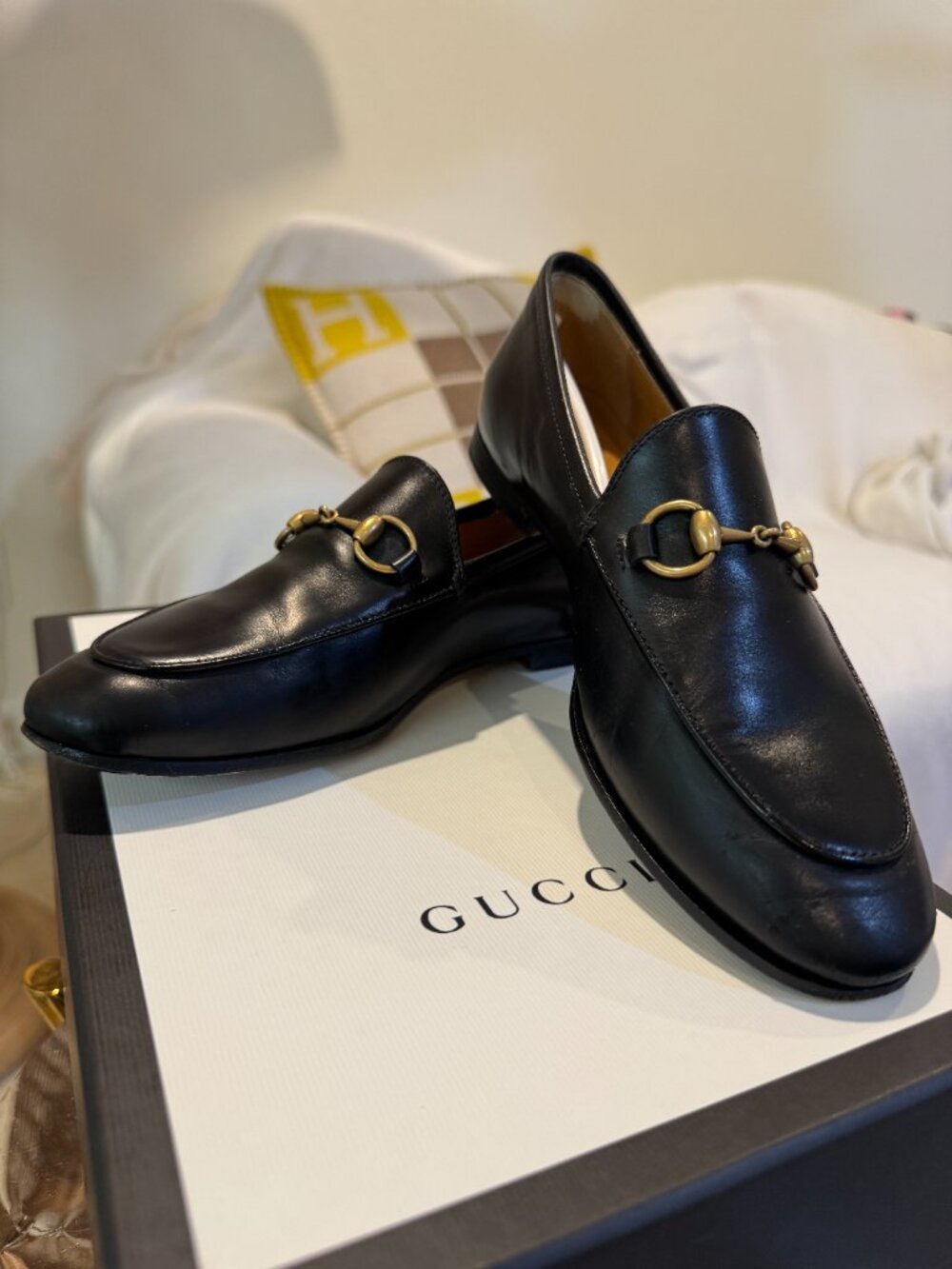 Gucci Jordaan horsebit loafers, black, 35